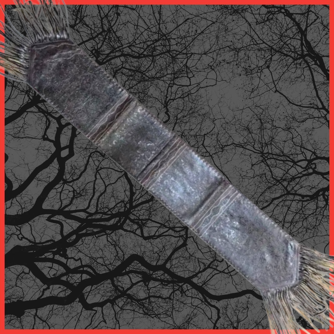 Brown Tooled Table Runner