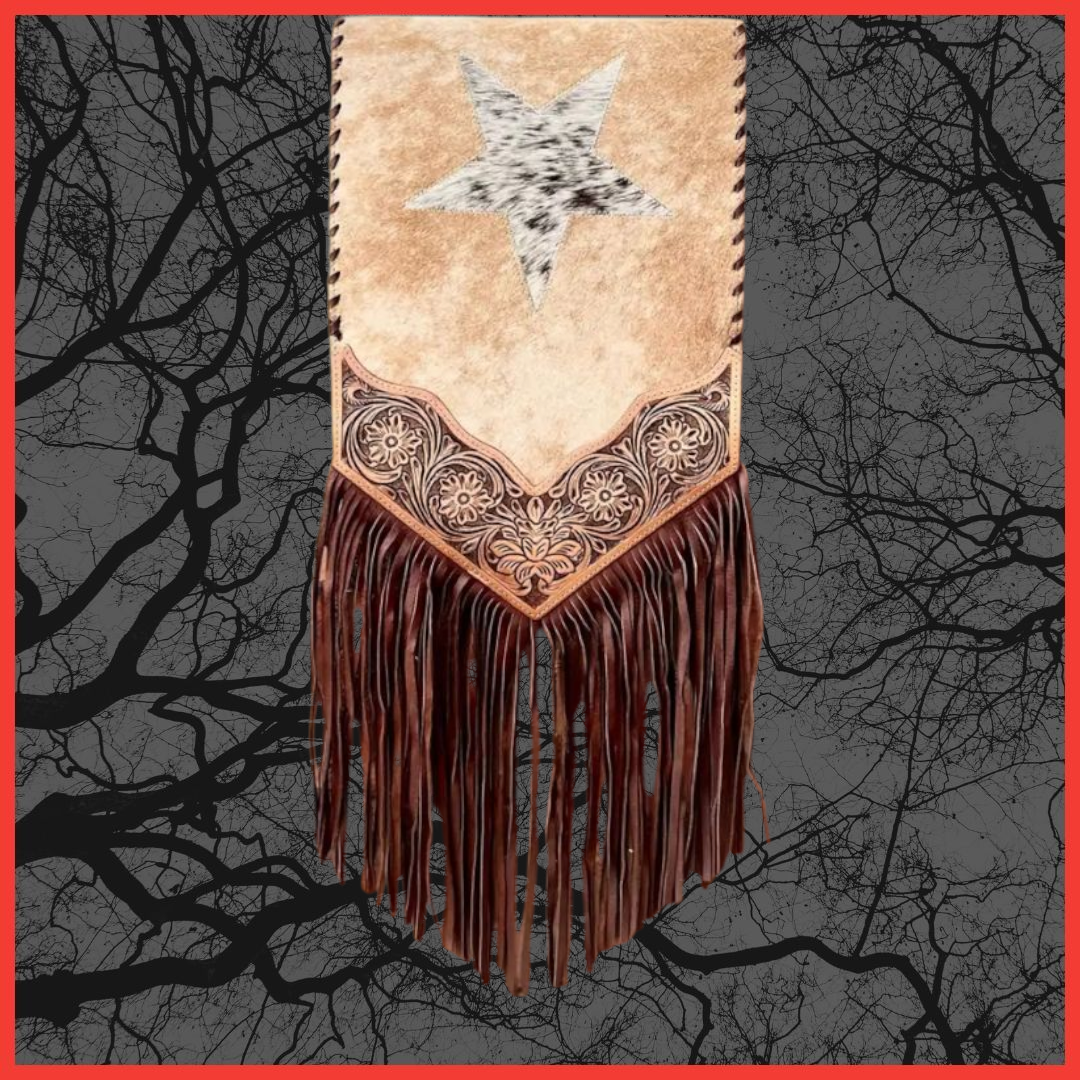Stars Cowhide & Tooled Table Runner