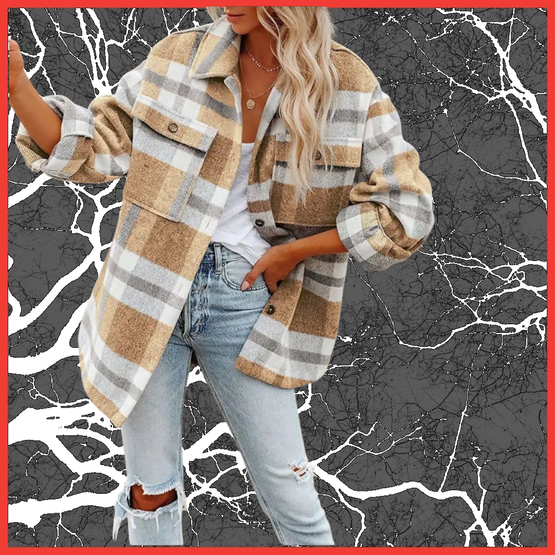 Women's Plaid Button Flannel