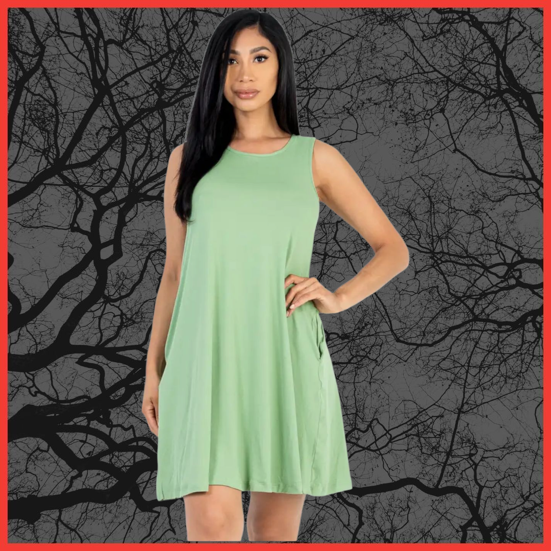 Sleeveless Flare Mini Dress