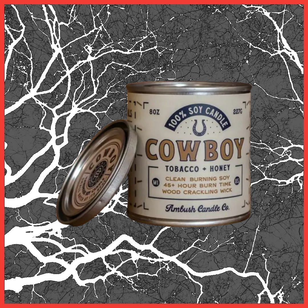 Cowboy | Tobacco + Honey 8oz Soy Candle