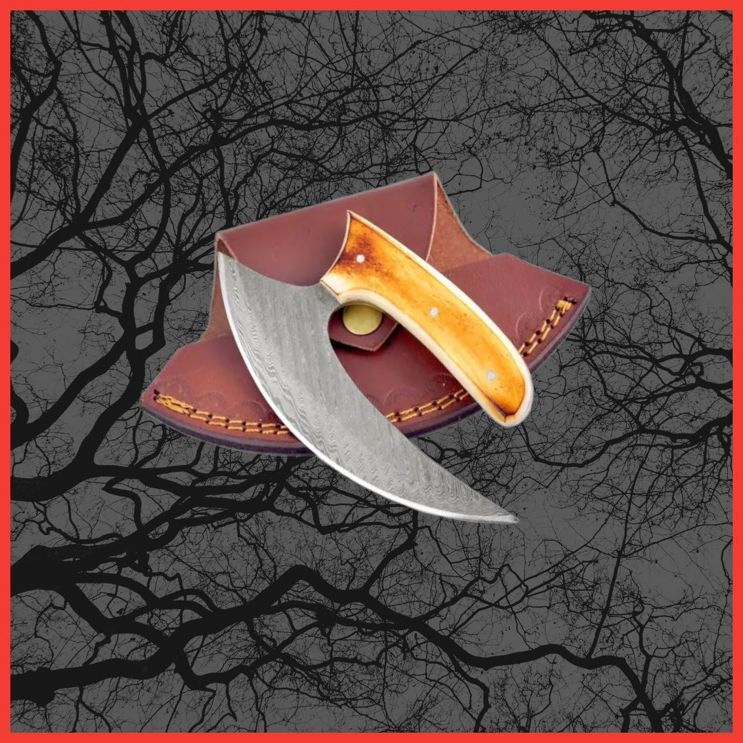 Damascus Steel Burnt Bone TK-103
