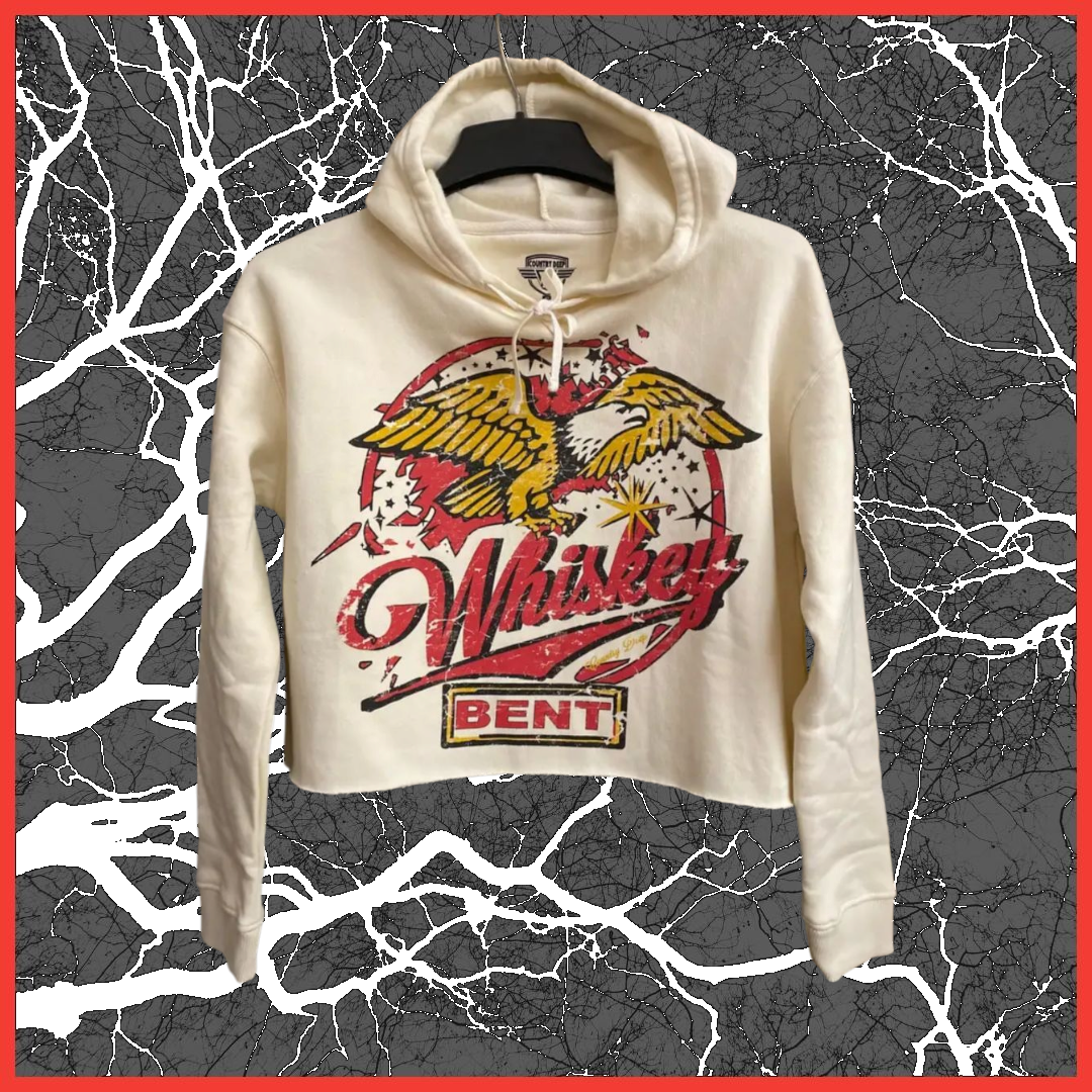 Whiskey Bent Cropped Hoodie