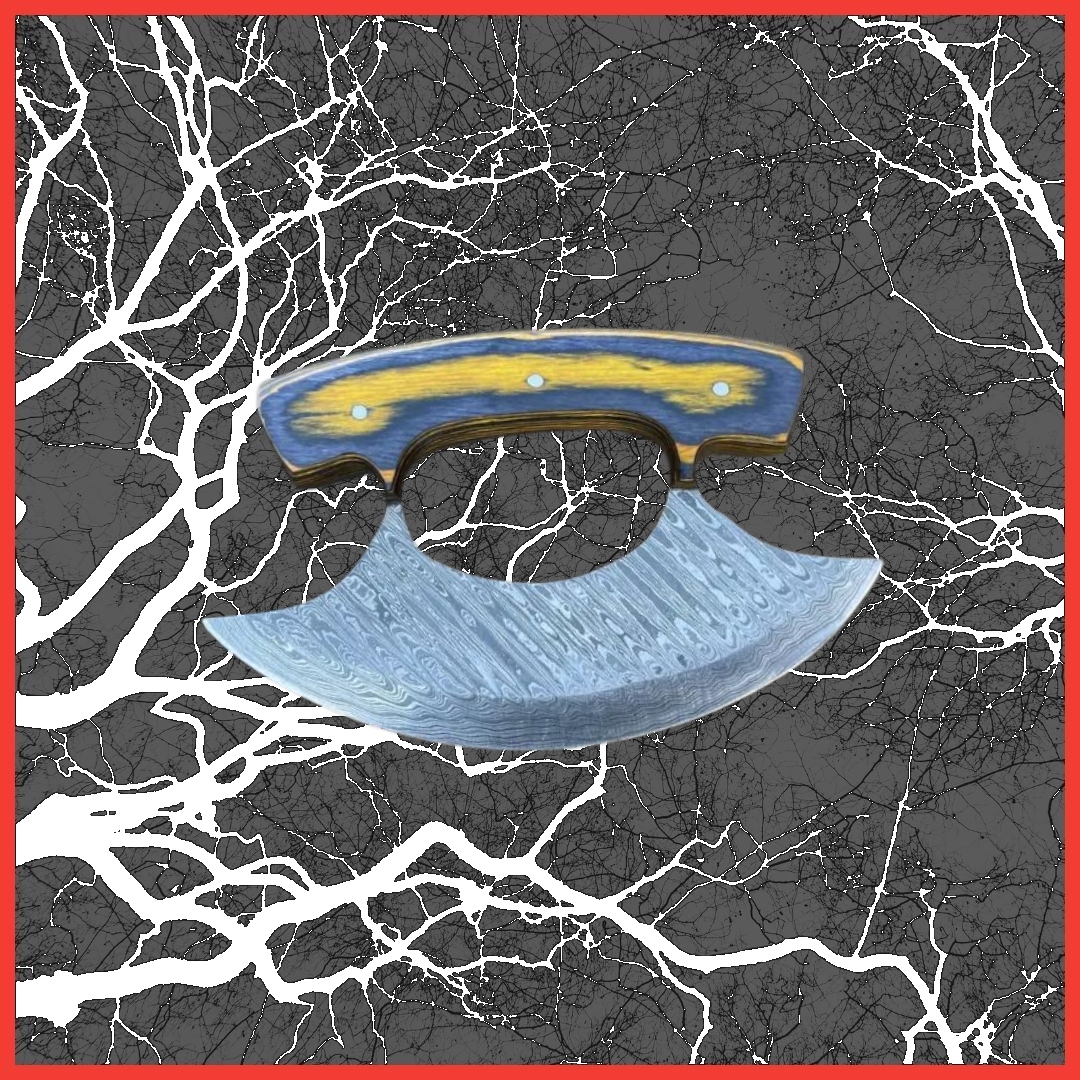 Damascus Steel Alaskan Ulu TK-035
