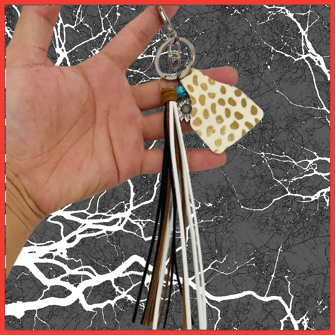 Cowhide Keychain