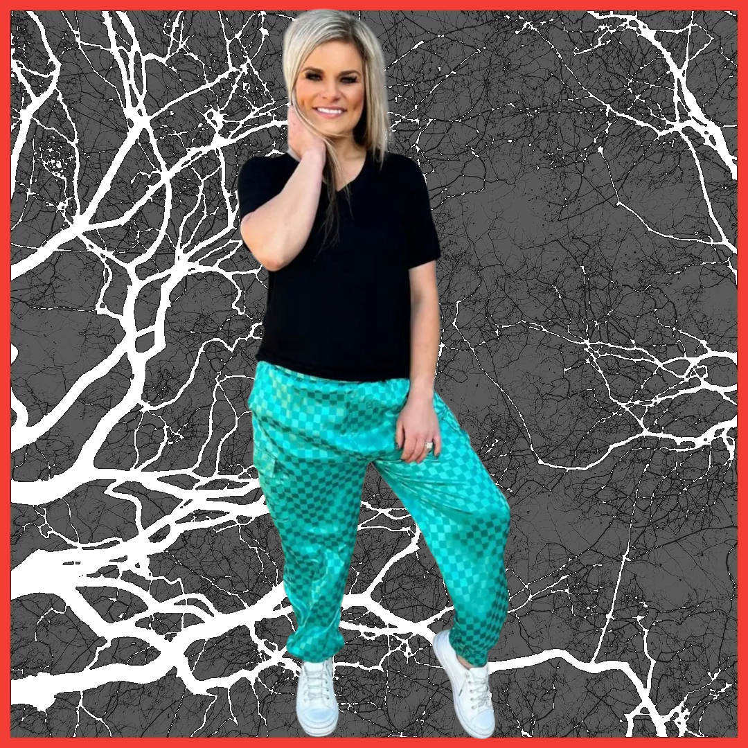 Checkered Moto Joggers