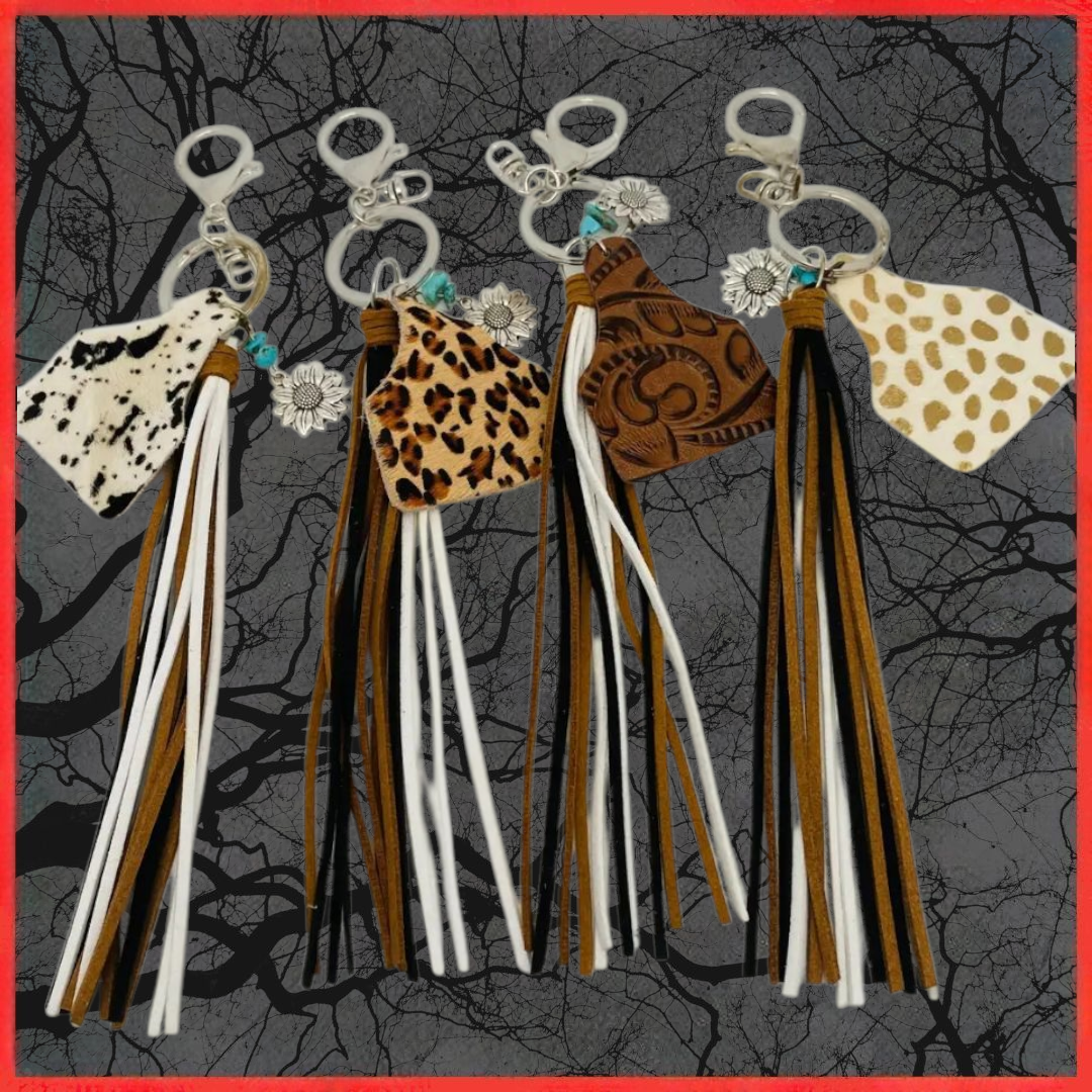 Cowhide Keychain