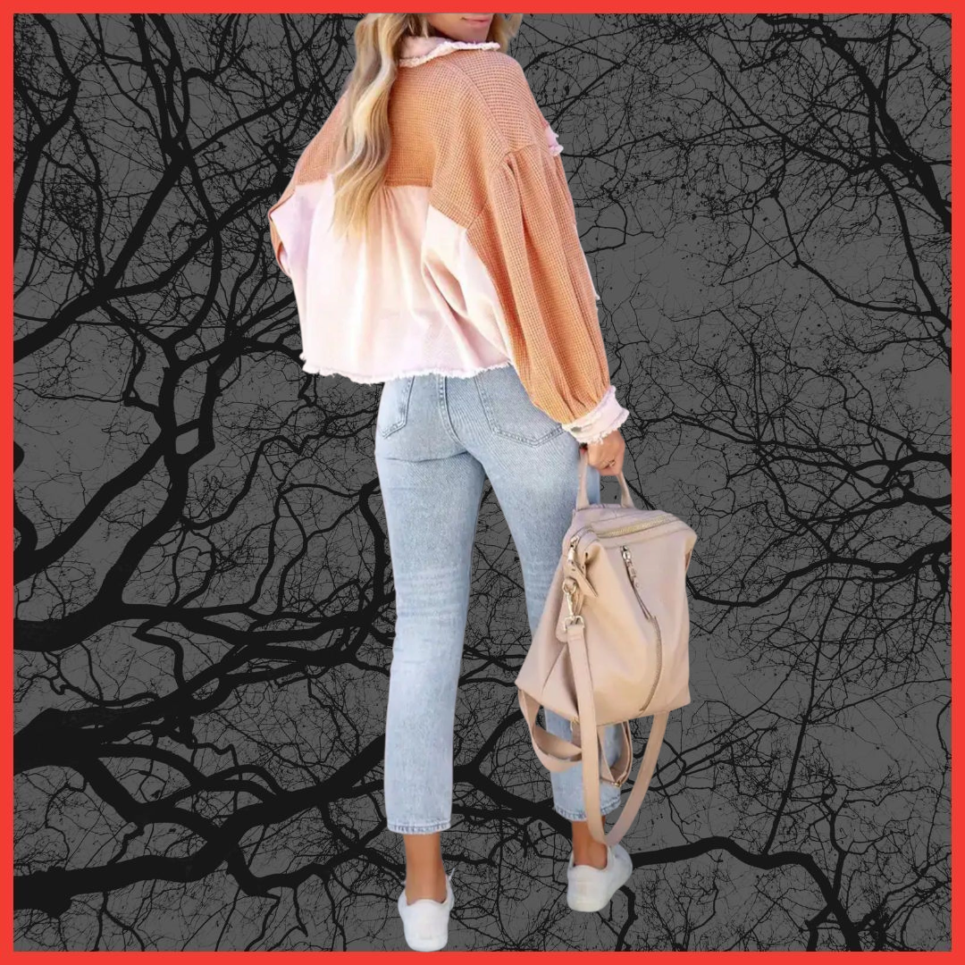 Knit Button Up Crop Shacket