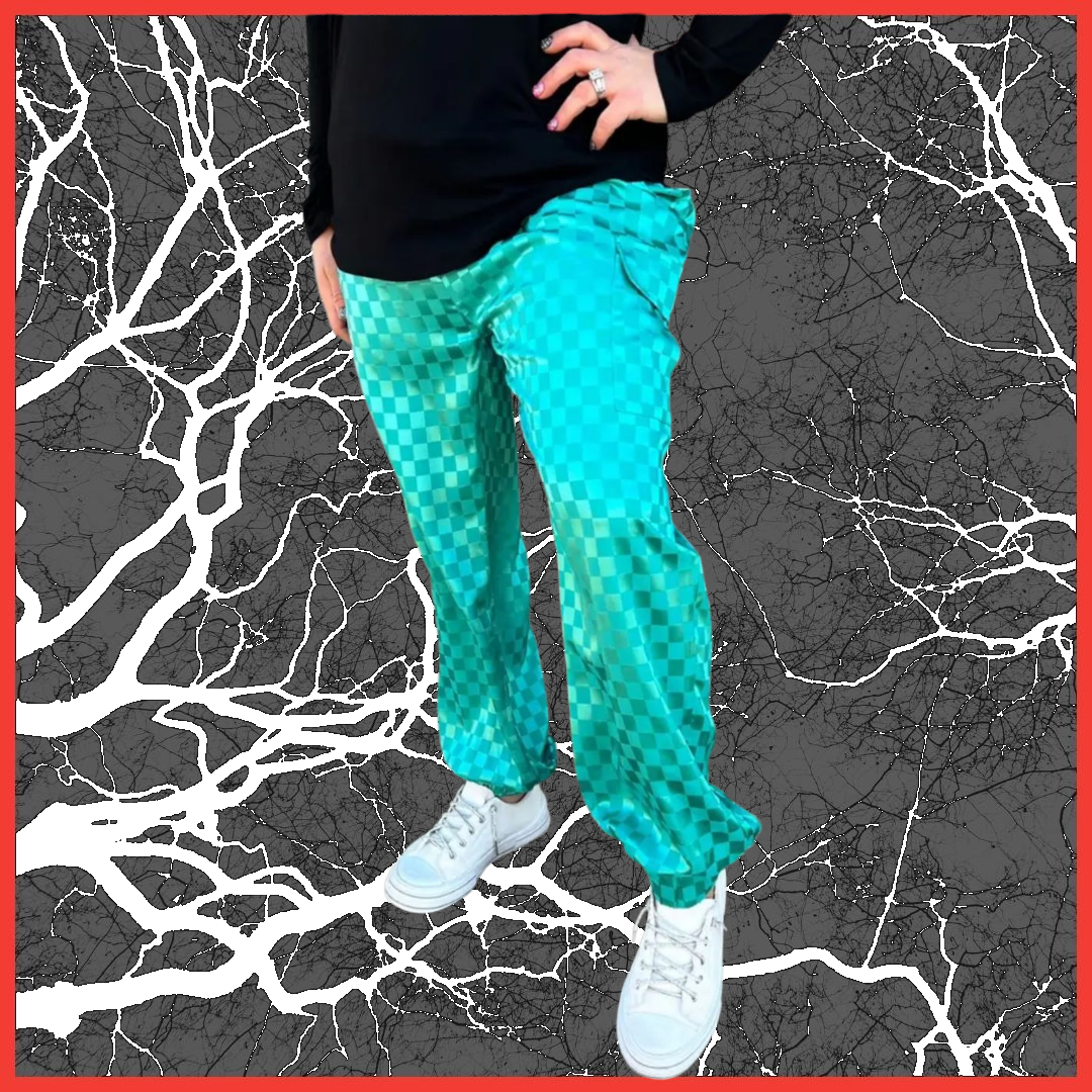 Checkered Moto Joggers