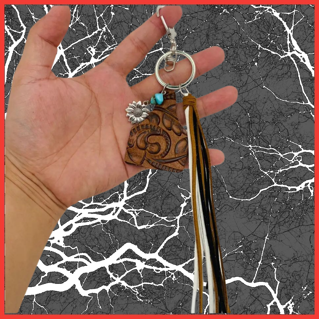 Cowhide Keychain