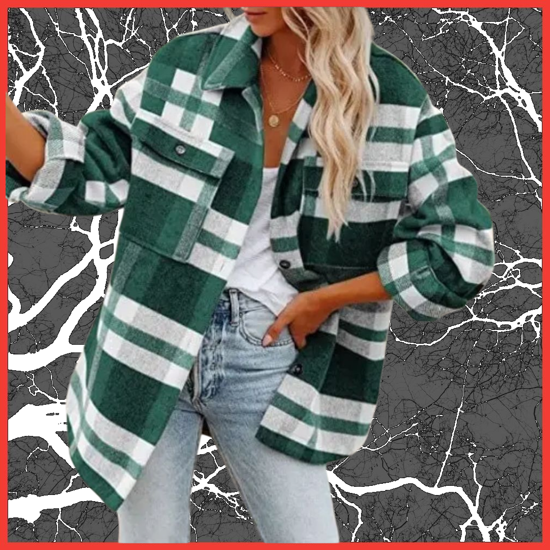 Women's Plaid Button Flannel