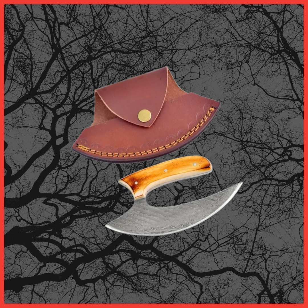 Damascus Steel Burnt Bone TK-103