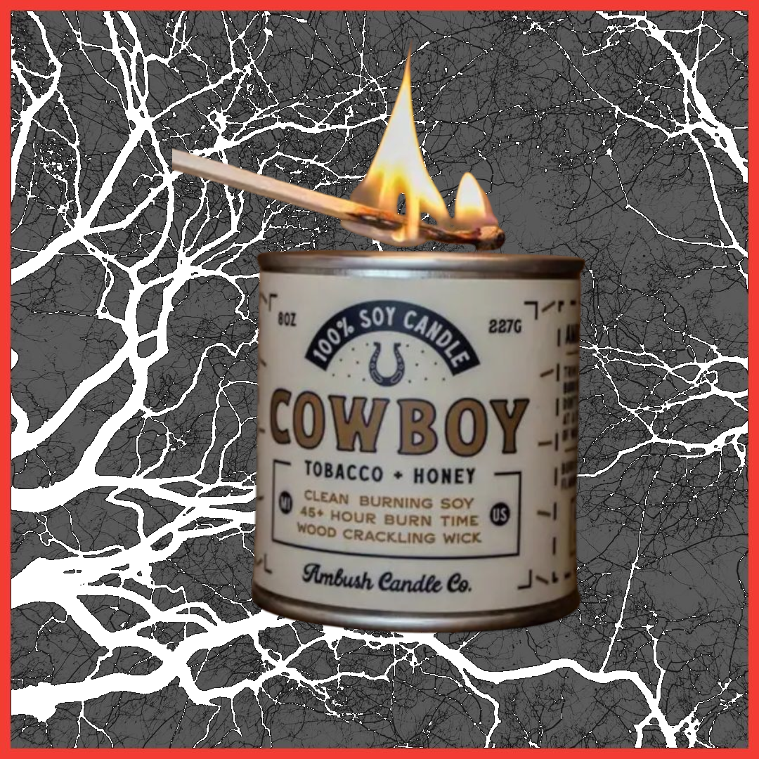 Cowboy | Tobacco + Honey 8oz Soy Candle