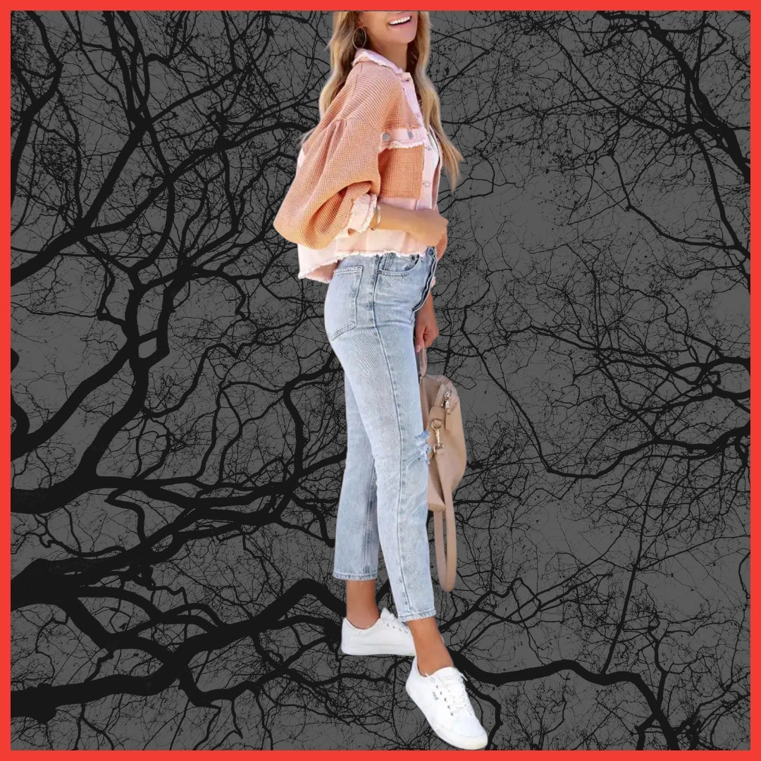 Knit Button Up Crop Shacket